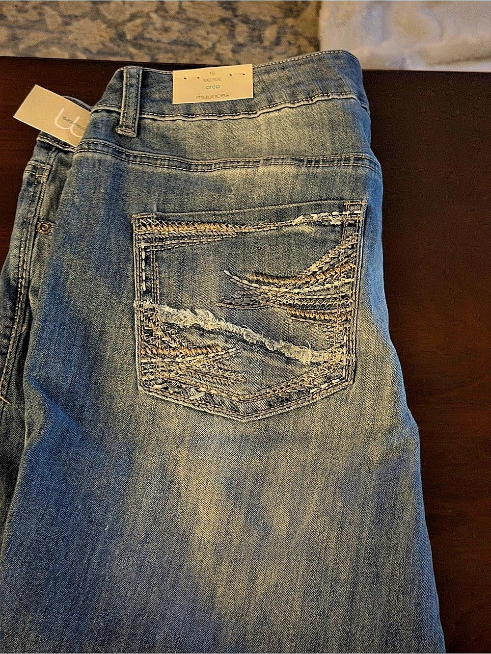 Maurices crop Jeans in Blue Waist 16 NWT